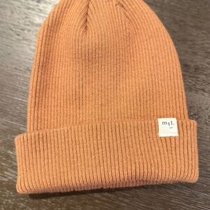 Miles the Label - brown/tan beanie NWOT, 2-7Y
